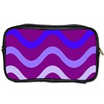 Purple Waves Toiletries Bags Front