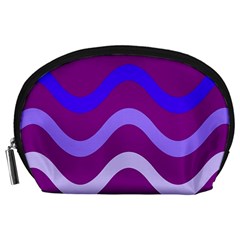 Purple Waves Accessory Pouches (Large) 