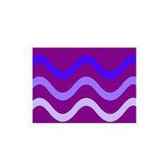 Purple Waves Satin Wrap