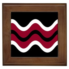 Decorative Waves Framed Tiles