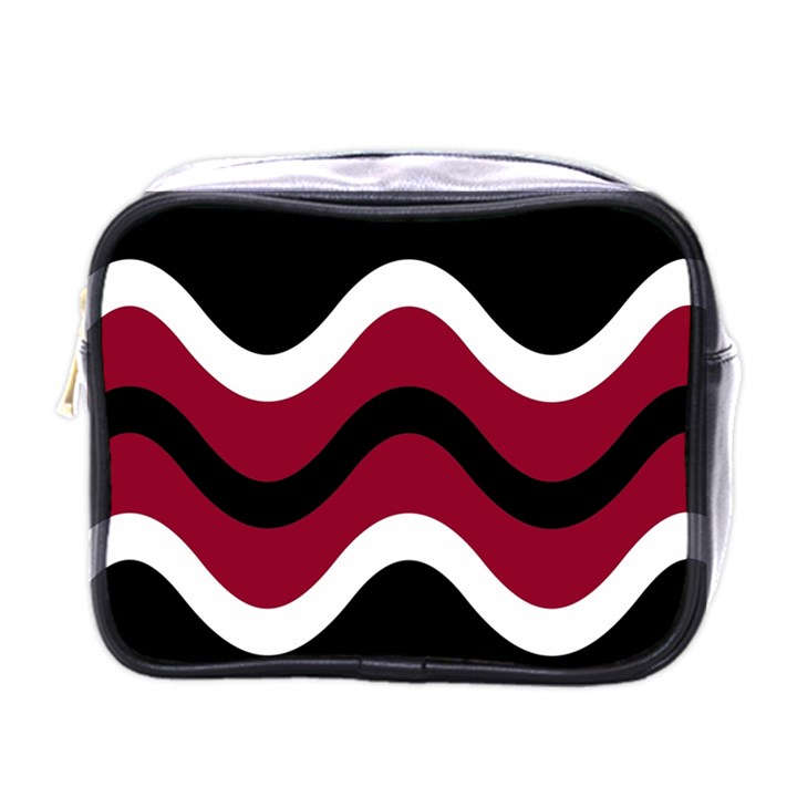 Decorative waves Mini Toiletries Bags