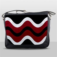 Decorative Waves Messenger Bags