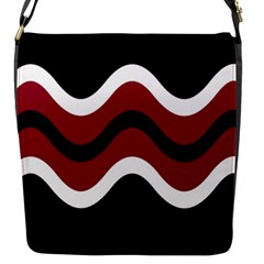 Decorative Waves Flap Messenger Bag (s)