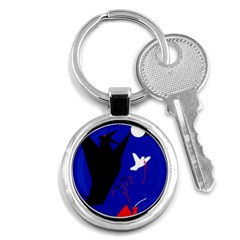 Night Birds  Key Chains (round)  by Valentinaart