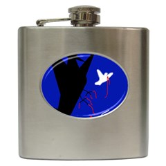 Night Birds  Hip Flask (6 Oz)