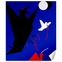 Night Birds  Canvas 8  X 10 