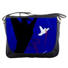 Night Birds  Messenger Bags by Valentinaart