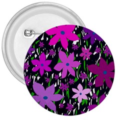 Purple Fowers 3  Buttons