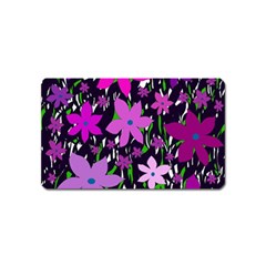 Purple Fowers Magnet (name Card)