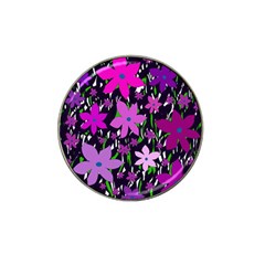 Purple Fowers Hat Clip Ball Marker (10 Pack)