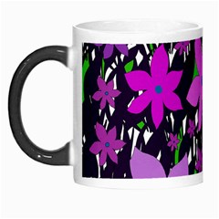 Purple Fowers Morph Mugs by Valentinaart