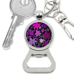 Purple Fowers Bottle Opener Key Chains