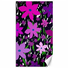 Purple Fowers Canvas 40  X 72  