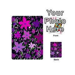 Purple Fowers Playing Cards 54 (mini) 