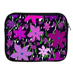 Purple Fowers Apple Ipad 2/3/4 Zipper Cases by Valentinaart