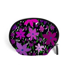 Purple Fowers Accessory Pouches (small) 