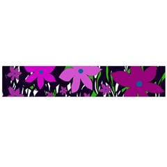 Purple Fowers Flano Scarf (large) by Valentinaart