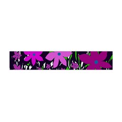 Purple Fowers Flano Scarf (mini) by Valentinaart