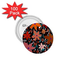 Orange Flowers  1 75  Buttons (100 Pack)  by Valentinaart