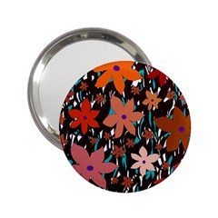 Orange Flowers  2 25  Handbag Mirrors