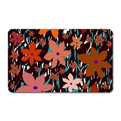 Orange Flowers  Magnet (rectangular)