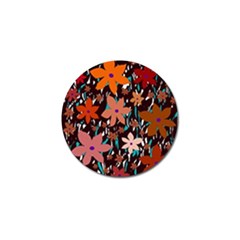 Orange Flowers  Golf Ball Marker (10 Pack)