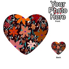 Orange Flowers  Playing Cards 54 (heart) 