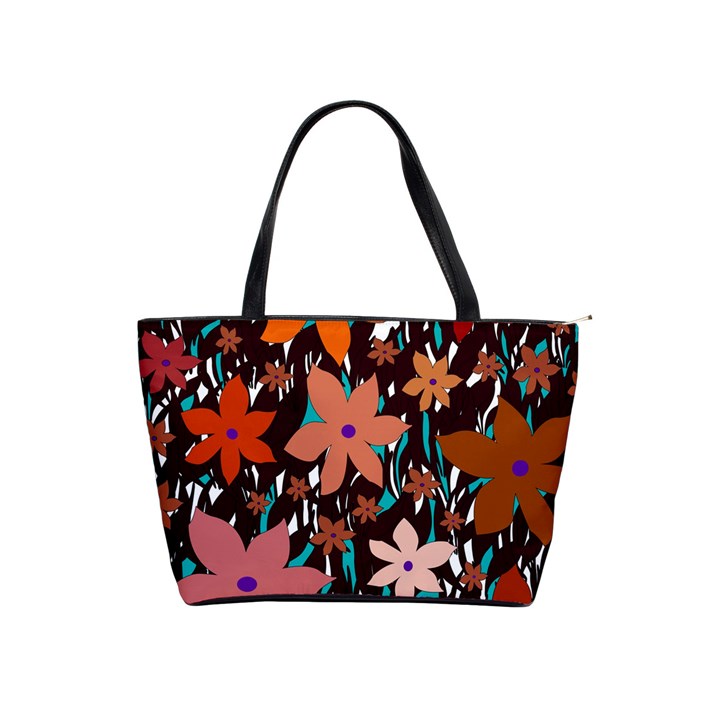 Orange flowers  Shoulder Handbags