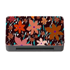 Orange Flowers  Memory Card Reader With Cf