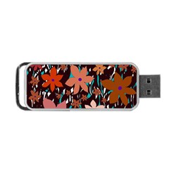 Orange Flowers  Portable Usb Flash (one Side)