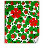 Red and green Christmas design  Canvas 16  x 20   15.75 x19.29  Canvas - 1