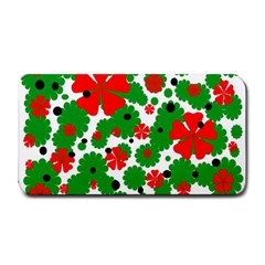 Red And Green Christmas Design  Medium Bar Mats by Valentinaart