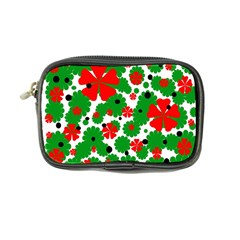 Red And Green Christmas Design  Coin Purse by Valentinaart