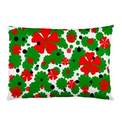 Red And Green Christmas Design  Pillow Case (two Sides) by Valentinaart