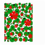 Red and green Christmas design  Large Garden Flag (Two Sides) Front