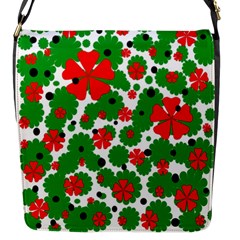 Red And Green Christmas Design  Flap Messenger Bag (s) by Valentinaart