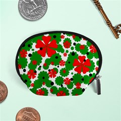 Red And Green Christmas Design  Accessory Pouches (small)  by Valentinaart