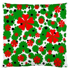 Red And Green Christmas Design  Standard Flano Cushion Case (one Side) by Valentinaart