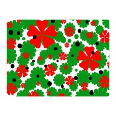 Red And Green Christmas Design  Double Sided Flano Blanket (mini)  by Valentinaart