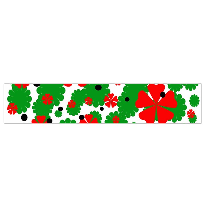 Red and green Christmas design  Flano Scarf (Small)