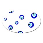 Mediterranean blue eyes Oval Magnet Front