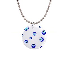 Mediterranean Blue Eyes Button Necklaces by Valentinaart