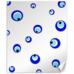 Mediterranean Blue Eyes Canvas 8  X 10 