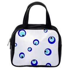 Mediterranean Blue Eyes Classic Handbags (one Side)