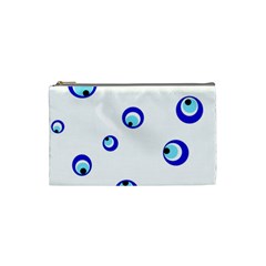 Mediterranean Blue Eyes Cosmetic Bag (small) 