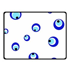 Mediterranean Blue Eyes Fleece Blanket (small)