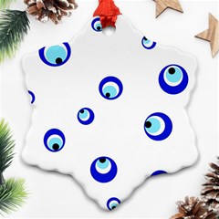 Mediterranean Blue Eyes Ornament (snowflake) 