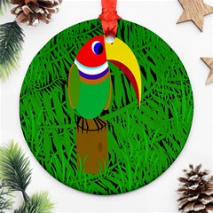 Toucan Ornament (round)  by Valentinaart