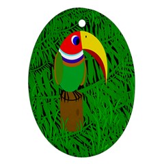 Toucan Ornament (oval)  by Valentinaart