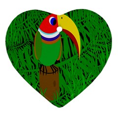 Toucan Ornament (heart)  by Valentinaart